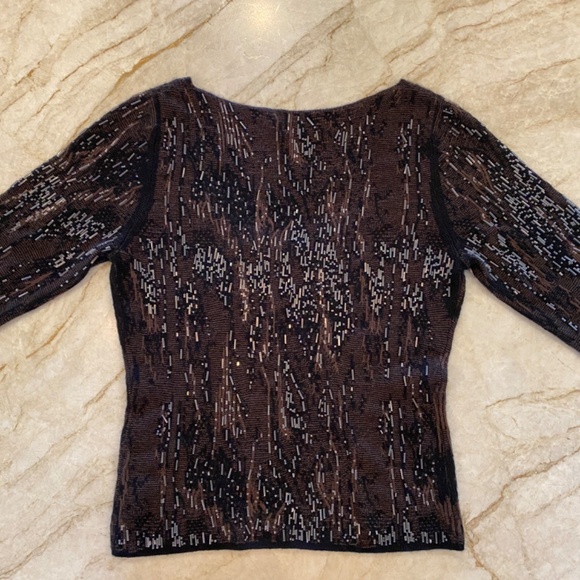 TSE Pure Cashmere Beaded Sweater SZ X -Large - Picture 4 of 7